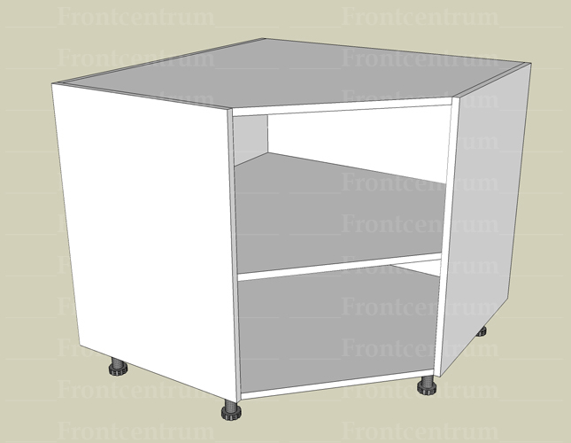 90*90 cm széles konyhabútor alsó diagonál sarokelem. - Image 2