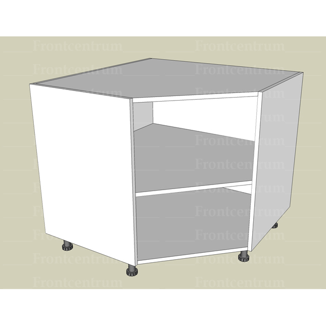90*90 cm széles konyhabútor alsó diagonál sarokelem.
