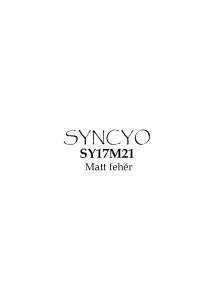 syncyo_ _matt fehér SY17M21