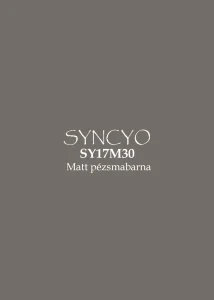 syncyo_ _matt pézsmabarna SY17M30