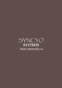 syncyo_ _matt sötét mályva SY17M35