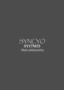 syncyo_ _matt sötét szürke SY17M33
