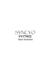 syncyo_ _matt tört fehér SY17M22