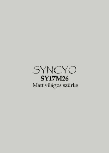 syncyo_ _matt világos szürke SY17M26