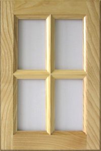 Kőris osztott üvegkeretes